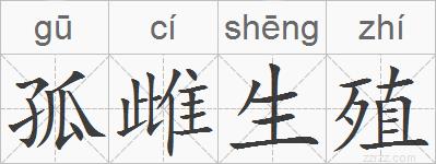 孤雌生殖的拼音
