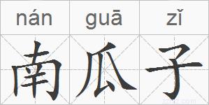 南瓜子的拼音
