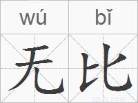无比的拼音