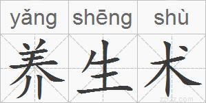 养生术的拼音
