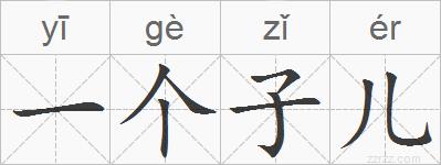 一个子儿的拼音